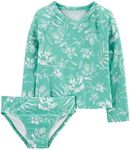 OshKosh B'Gosh Girls' Two-Piece Swimsuit, Mint, 4