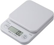 Tanita KF-200 WH Cooking Scale, 0.4 oz (1 g) Unit, Up to 4.4 lbs (2 kg), White, Kitchen Scale, Cooking, Digital