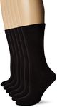 FM London Women's Socks (Pack of 6), Black, 4-8