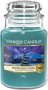 Yankee Candle Candela profumata, Candela in giara grande Winter Night Stars, Durata: fino a 150 ore