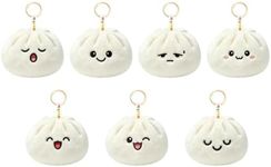 Ausener Weekie Wonders Emotional Dumplings Supports, Stuffed Animals Plush, Funny Birthday Gifts for Women, Cute Plush for Teens Adults (7-Pack, Dumplings)