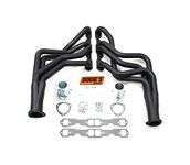 Doug's Headers (D336-B) 1-3/4" 4-Tube Black Coating Hi-Temperature Full Length Exhaust Header for Chevrolet 265-400 Engine