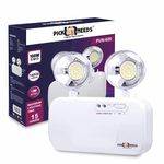 Pick Ur Needs Rechargeable Emergency LED Wall Mounted Auto Cut System with Portable & Twin Spot for Commercial Lightning White