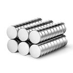 Neodymium Magnets N52-60 Pack Heavy Duty Rare Earth Strong Magnets, 10mm × 3mm Cylinder Magnets for Whiteboards, Fridge, Crafts, Arts, Home and Office