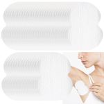 DALAETUS 100 Pcs Underarm Sweat Pads Set, Disposable Armpit Sweat Pads, Self Adhesive Underarm Pads, Comfortable Pure Cotton Sweat Absorbing Pads, Underarm Dress Shields for Women Men