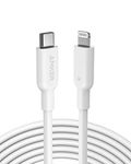 Anker 321 USB-C to Lightning Cable (10ft,White), MFi Certified Cable for iPhone 13 Pro 12 Pro Max 12 11 X XS, AirPods Pro, Supports Power Delivery (Charger Not Included)