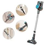 Daewoo FLR00010DV Lightweight 22.2v Cordless Vacuum Cleaner|Powerful Multi Use Stick Cleaner|35Min Runtime Battery |Includes Wall Mount & Multi Use Crevice Tools | Suitable For All Floors, Black/Blue