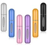 AJAGIYA STORE Mini Refillable Perfume Atomizer Bottle, Portable Perfume Spray Bottle Atomizer Perfume Bottles 5ml Travel Size Refill Pump Case 8 PCS.