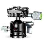 koolehaoda Tripod Ball Head 28mm ball diameter Mini Ball Head with 1/4" Screw Arca-Type QR Plate for Tripod,Slider and DSLR Cameras, Max Load 10kg