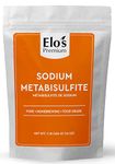 Sodium Metabisulfite (1lb)| Packed in Canada| 100% Pure Food-Grade and Kosher Friendly Additive| Preservative and Antioxidant; Used for Homebrewing, Winemaking, Baking and Fruits; Equipment Sanitizer| by Elo’s Premium