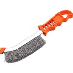 Harden Professional 225mm Hand Steel Wire Brush Scraper, Plastic Handle, for De-rusting and Polishing - 620140