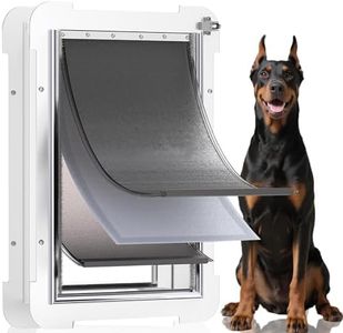 3-Flap Pet Door for Wall, Dog Door and Cat Door, Telescoping Tunnel | Sliding Lock Panel | Efficient Insulated | Magnetic Door Curtain | Aero-Aluminum, Extreme Weather Never Rust