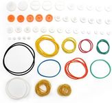 Fielect 84 Type Plastic Gears Set Plastic Belt Pulley Gears Combination for DC Motor DIY Model Toys