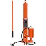 VEVOR Hydraulic Long Ram Jack, 8 Ton Engine Hoist Cylinder with Air Pump and Single Piston Pump, Hydraulic Ram Cylinder Clevis Base for Engine Lift Hoists, Garage/Shop Cranes, Mechanical, Farm