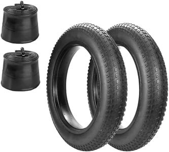 MAKELEN 2 Pack 20"x4" Fat Bike Tire and Tube Compatible Replacement Bicycle Tire for Mountain Snow and Beach Bike