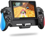 HELLCOOL Switch Pro Controller for Nintendo Switch/OLED,One-Piece Switch Controller for Handheld Grip with Joystick,Switch Joycon with Plug and Play/Turbo/6-Axis/Vibration/Screenshot