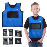 Weighted Vest for Kids Weighted Vest Adjustable Weights for Kids with Processing Disorders,ADHD and Autism,Calming and Supportive Kids Compression Vest for Kids (Small (Pack of 1))