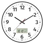 Foxtop Digital Wall Clock with Time