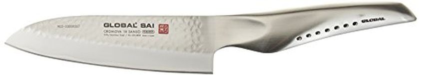 Global SAI-M03 Santoku Knife, 5", Silver