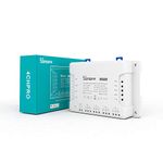 SONOFF 4-Gang 2.4 GHZ WiFi Smart Switch with RF Control Remote Control Smart Time Function, Compatible with Alexa and Google Home, No Hub Required, 4CHPROR3