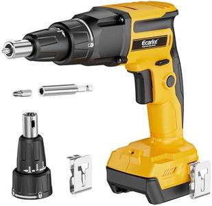 Ecarke Drywall Screw Gun Compatible with DeWalt 20V Battery, 6000RPM High-Speed Power Screwdriver, Brushless Cordless Screwgun tool with Belt Clip, LED Light, Forward & Reverse Adjustable, Tool Only