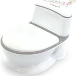 Venture Pote Pals (Grey) Interactive Potty Training Toilet - Award Winning Childrens Potty with Lights & Sounds, Removable Inner Tray, Multiple Lids, Wipe Storage & Anti-Slip Feet