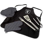 PICNIC TIME NFL Oakland Raiders BBQ Apron Tote Pro with Tools