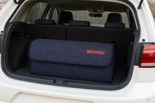 MohRee Felt Car Boot Organizer,Car Space Organizer Back Seat,Car Trunk Bag Organisers ,Car Storage Box, Bag Organiser Box,Car Dicky Travel Accessories For Long Trips,Car Tool Kit Bag Long Drive,Blue