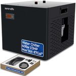 SereneLife Cold Plunge Chiller 79 Gal - 1/3 HP Universal Plunge/Fish Tank Hydroponics Cooling System with Quiet Design Refrigeration Compressor, One Key Switch