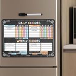 Chalkboard Dry Erase Chore Chart for Kids Multiple Kids - Kids Chore Chart Kids Chart, Chores Chart for Kids Multiple Kids, Magnetic Chore Chart for Kids, Chore Board for Kids, Chore Chart Magnetic