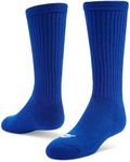 Sof Sole Soccer Over-the-Calf Team Athletic Performance Socks forMen and Youth (2 Pairs), Child 13-Youth 4, Royal Blue