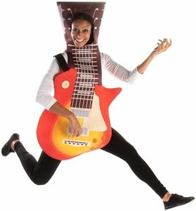 Sunburst Guitar Halloween Costume - Cool Rock Star Musical Instrument Outfit Multicolored, Multicolored, One size