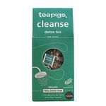 Teapigs Organic Cleanse Detox Tea Made With Whole Leaves and Herbs (1 Pack of 15 Temple Tea Bags) Feel Good Range