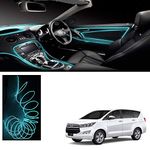 Semaphore LED Strip Lights for Cars Interior, EL Wire | Neon Ice Blue | 5m / 16.4ft | Decorative Light | Cold Light | Dashboard Light | Atmosphere Lamp | Ambience Lamp forToyota Innova Crysta