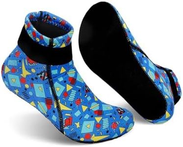 Gogokids 3mm Neoprene Wetsuit Socks for Kids, Keep Warm Toddler Water Socks, Anti-Scratch, Non-Slip, and Anti-Scald