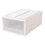 Cabilock Stackable Storage Boxes Closet Stacking Drawer Storage Bins Plastic Storage Baskets for Clothes Toys Books Snacks Toiletries