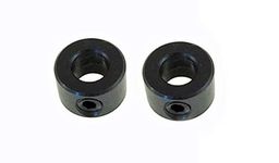 2 Pack 1/4" Bore Shaft Collar with 10/32 Set Screw - Black Oxide Finish BSC-0252