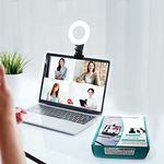 selfila Video Conference Lighting Kit 3200k-6500K Dimmable Led Ring Lights Clip on Laptop Monitor for Remote Working/Zoom Calls/Self Broadcasting/Live Streaming/YouTube Video/TikTok