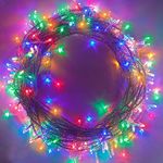 Christmas String Lights Decorations- 320 LEDs 35m/115ft Memory Function 8 Modes End-to-End Extendable Plug in Waterproof Indoor/Outdoor Fairy Twinkle Xmas Tree Lights for Home/Wedding/Patio - Colorful