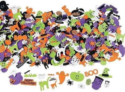 Happy Halloween! Foam Adhesive Shapes, 500 Pieces, 1" - 2"