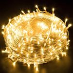 GIGAWATTS 10.5M LED String Light 360° Copper Power Pixel String 35 Feet Serial Decorative Fairy Lights for Home Diwali Christmas Festival Wedding (Pack of 1, Warm White)