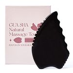 tophld Gua Sha Facial Tools, Natural Bian Stone Gua Sha Jade Scraping Massage Tool, Body Gua Sha Stone with Comb, Large GuaSha Set for Traditional Acupuncture Therapy