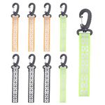 9Pcs Reflective Pendants, Safety Reflective Keychain Pendant, Reflector Pendant Reflective Tags Reflective Key Fob for Backpack for Clothes Cycling Walking Running