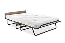 Jay-Be Supreme Folding Bed with Micro e-Pocket Sprung Mattress and Automatic Folding Legs, Compact, Small Double,Black