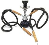 Hookah 2 Hose Set Glass Water Vase 