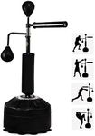 XIYEE 2 in 1 Boxing Punch Bag Standing Adult,Speed Punching Bag, Reflex Spinning Bar Height Adjustable, Speed Punching Ball Sparring Boxing Kicking Training for Adults & Teenagers