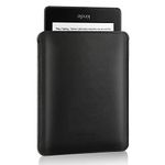 Moko Slim Sleeve Compatible with 6.8" Kindle Paperwhite 2021/ Fire 7" Tablet 2022, Anti-Scratch PU Leather Case Cover Soft Felt Lining Protective Insert Carrying Pouch, Black