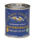 General Finishes High Performance Water Based Topcoat, 1 Pint, Dead Flat