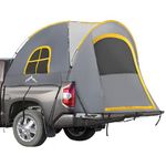 GoHimal Pickup Truck Tent, Waterproof PU2000mm Double Layer for 5.5-6.0 FT Truck Bed, Portable Truck Bed Tent for Camping, Gray