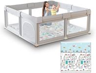 Hiaksedt Baby Playpen with Mat Smal